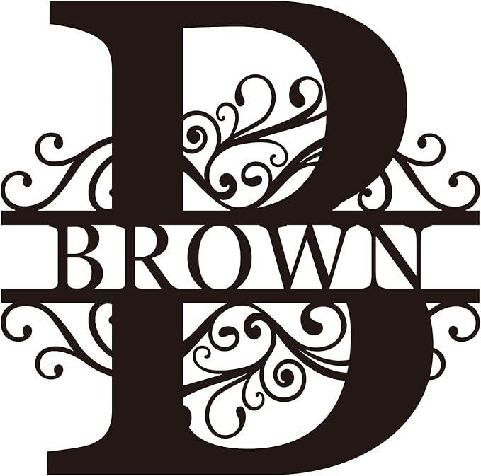 Metal Name Signs Personalized, Custom Name Signs, Custom Family Name Sign by efcustomgifts
