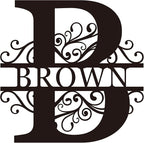Metal Name Signs Personalized, Custom Name Signs, Custom Family Name Sign by efcustomgifts