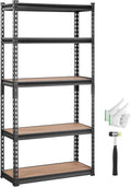 vevor storage shelves 5-tier adjustable 2000 lbs 30"x12"x60", main product view