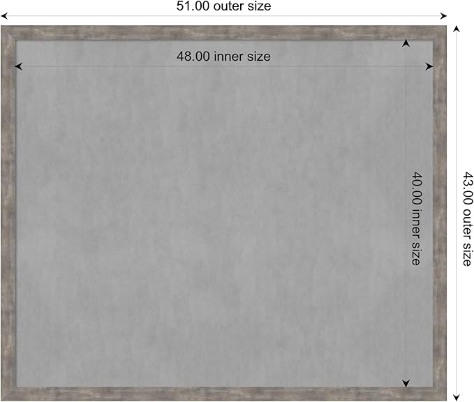 Amanti Art Silver Framed Magnetic Board 43x51 Oversize Vision Board - Image 4
