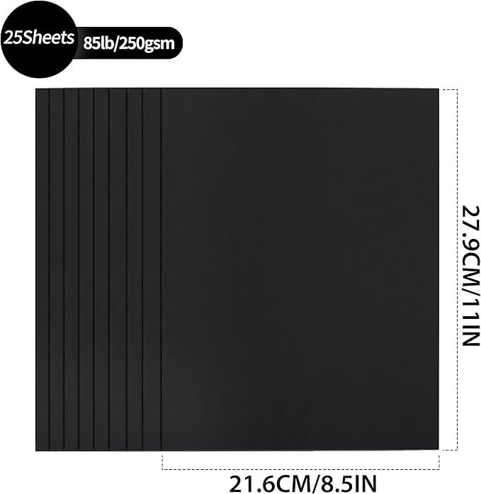 Black Cardstock - Image 2