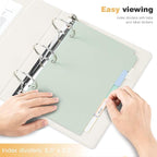 Ospelelf Mini Binder 3 Ring 2 Inch, Professional Clipboard Dividers - Image 5