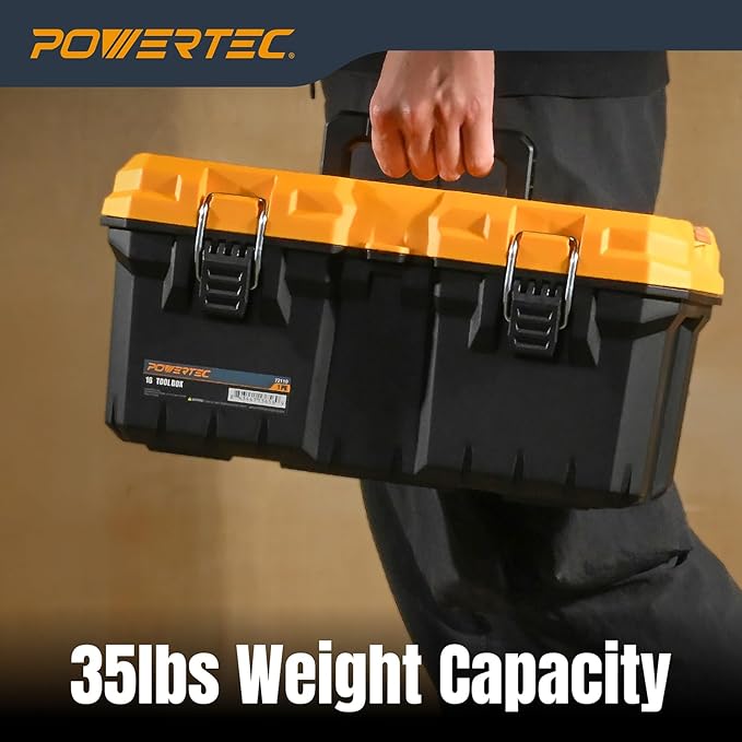 POWERTEC 16-Inch Tool Box with Trays - Image 5