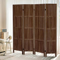 ALeesing 4 Panel Room Divider, 5.6Ft Wood Room Dividers and Folding Privacy by ALeesing