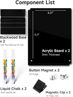 Kivsty 2 PCS Desktop Black Dry Erase Board - Image 5