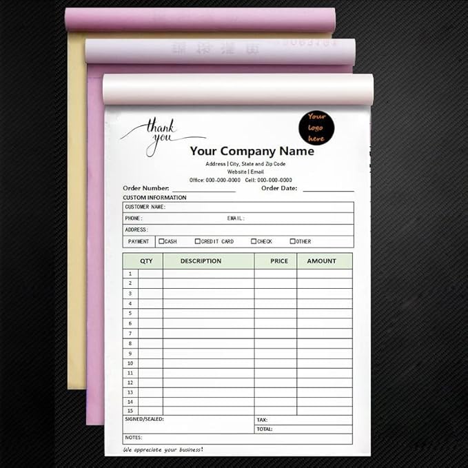 Custom Carbonless Sales Invoice Form Books - Image 2