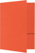 LUXPaper 9 x 12 Presentation Folders in 100 lb. Mandarin by LUXPaper