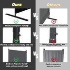 CHOSENM Room Divider, 8 Panel Folding Privacy Screens - Image 3