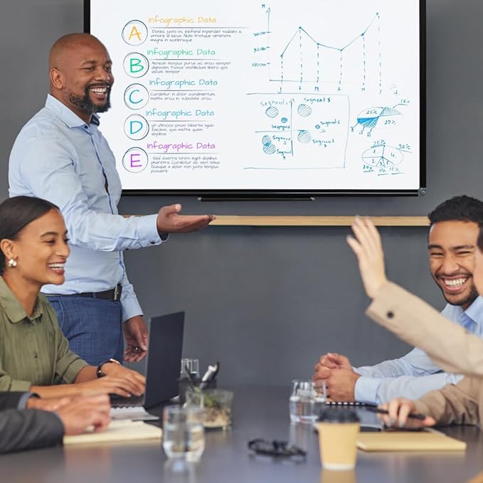XIWODE 32x44 Inch Magnetic Dry Erase Whiteboard，Black Aluminum Frame - Image 5