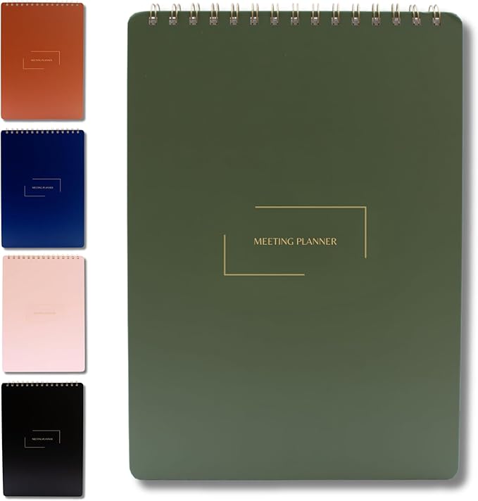 Merely Home | Meeting Notebook for Work | 8.25" x 11.75" | Project Planner | by MerelyHome