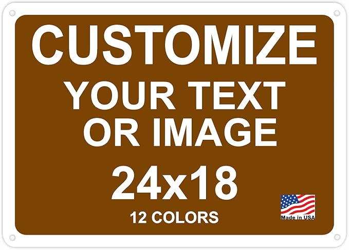 Custom Signs Outdoor Metal 24x18 by avgrafx
