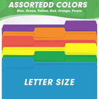 File Folder, HERKKA 30 Pack 1/3 Cut Tab File Folders, Colored File Folders - Image 5