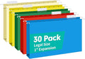 HERKKA Extra Capacity Legal Size Hanging File Folders, 30 Pack Reinforced Legal by HERKKA
