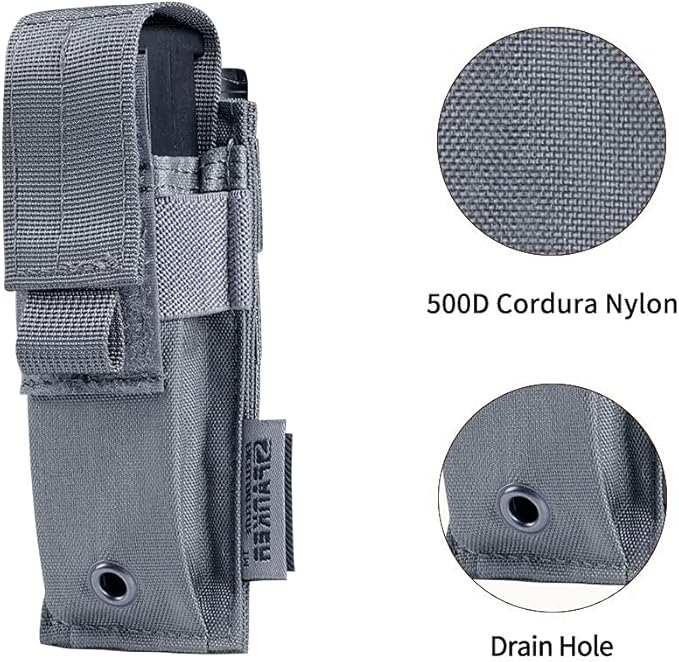 EXCELLENT ELITE SPANKER Molle Single/Double Pistol Mag Pouch Tactical Magazine - Image 3