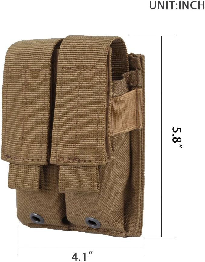 EXCELLENT ELITE SPANKER Molle Single/Double Pistol Mag Pouch Tactical Magazine - Image 2