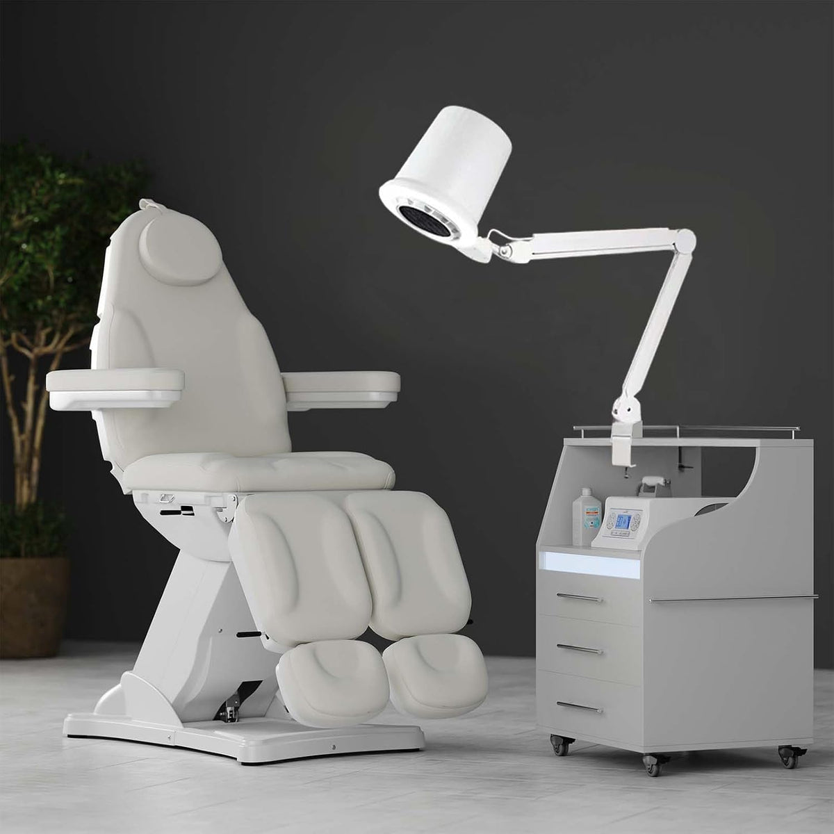 Professional Pedicure Nail Dust Collector, Overhead Nail Tech Manicure Vacuum...