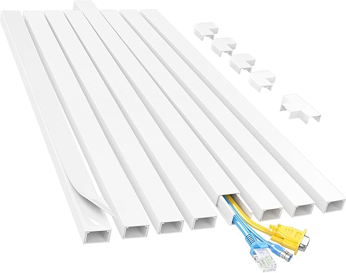 Yecaye Cord Hider, 113in Medium Cord Covers by Yecaye