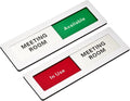 PATIKIL Office Door Signs, Meeting Room Available in Use Sign Acrylic by PATIKIL