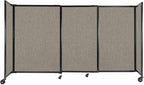 Versare Straightwall Sliding Portable Wall Partition | Freestanding Office by VERSARE