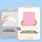 Cardstock 8.5 x 11, Thick Printer Paper 75 lb/200 gsm, 40 Sheets Card Stock Pink - Image 4
