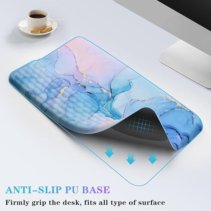 Computer Keyboard Stand with Wrist Rest, Ergonomic Tilted Keyboard Holder - Image 4