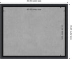 Amanti Art Black Framed Magnetic Board 35x43 X-Large Vision Board - Image 4