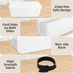 YaeCCC Cable Management Organizer Box Power Strips Hider Power Cords Hider - Image 5