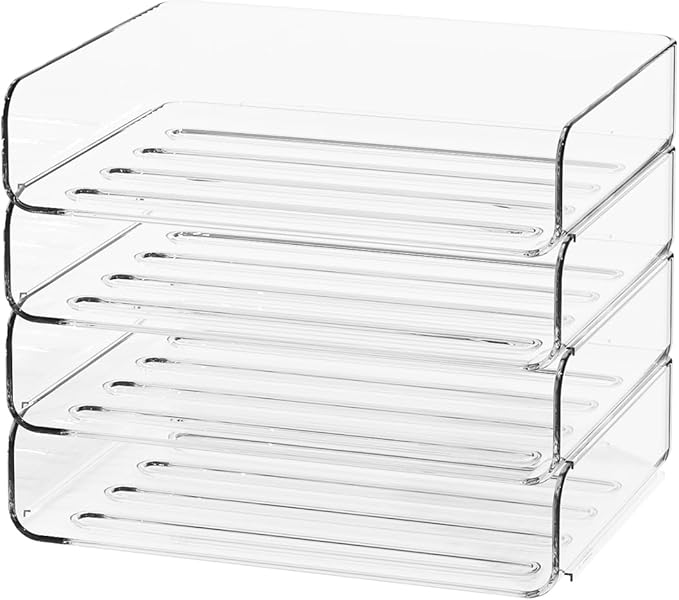 FANXIYQ 4-Tier Acrylic Paper Tray Organizer by Unknown