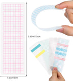 NUOBESTY 40Pcs Washi Cards Tape Sample Board, Portable Washi Tape Organizer Cards for Scrapbooking, Journaling, Planner Storage, Travel Journal, Craft Room, Office and School Use