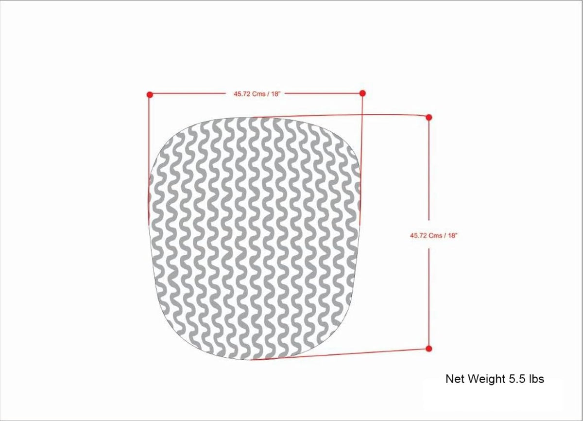 SIMPLIHOME Wynne 18" Wide Round Pouf in Orange PET Polyester