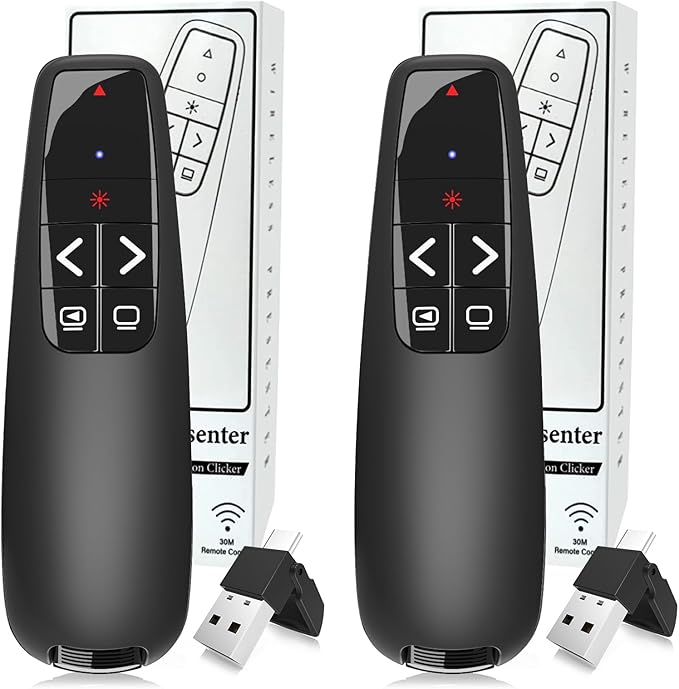 Wireless Presentation Clicker PowerPoint Presenter Remote: Clicker by VILNIU%C2%AEPresentationClicker
