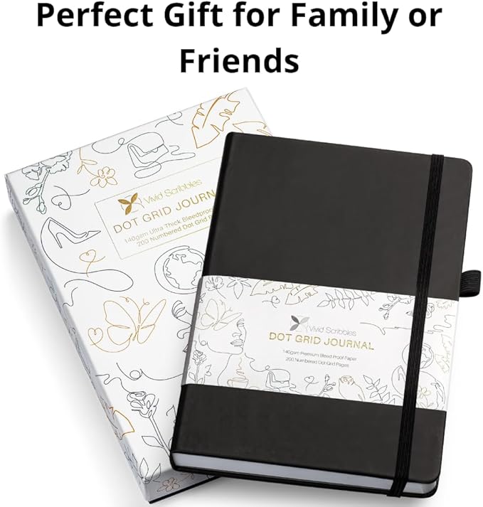 VIVID SCRIBBLES Dotted Journal – 140gsm Bleed Proof Thick White Paper – 200 - Image 4