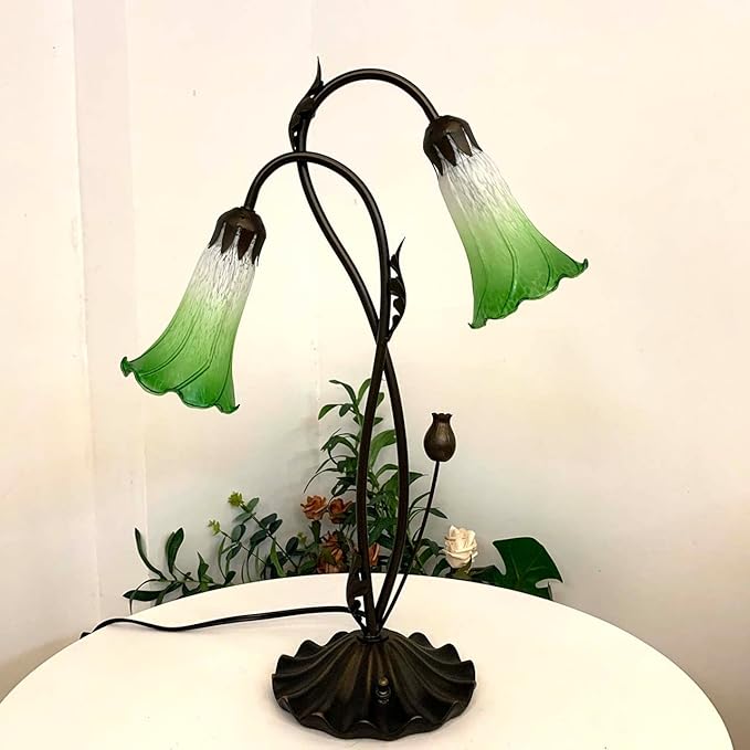 Bieye LS05 Lily Flower Blown Glass Lampshade - Image 3