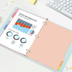 SUNEE 8 Tab Binder Dividers, Plastic Dividers - Image 8