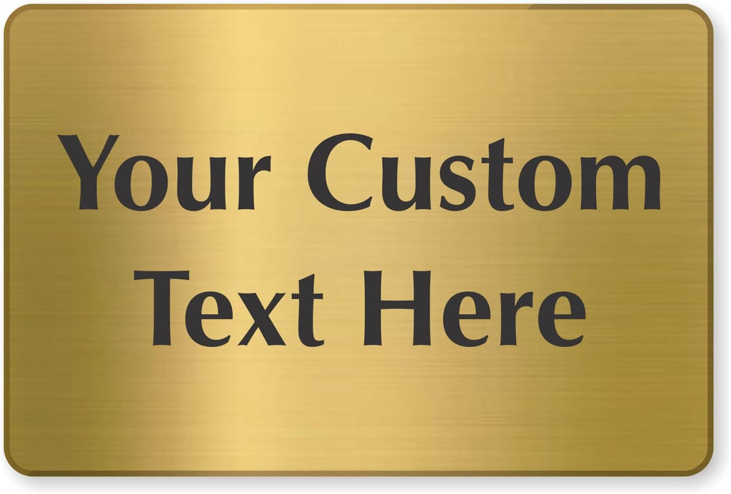SmartSign Custom Brass Sign