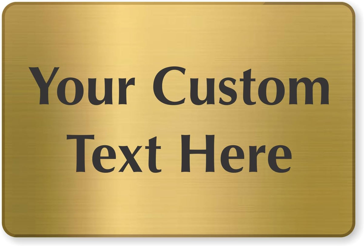 SmartSign Custom Brass Sign