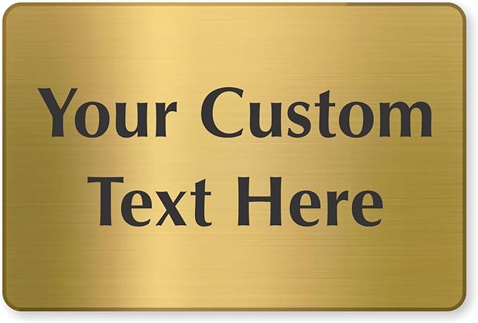 SmartSign Custom Brass Sign by SmartSign