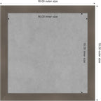 Amanti Art Grey Framed Magnetic Board 18x18 Small Vision Board - Image 4