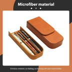MIVLXLX Leather Triple Pen Case Pencil Pouch Holder - Image 3