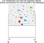 Max-officoo Mobile Whiteboard Magnet Dry Erase Board on Wheels Double-Sided - Image 8
