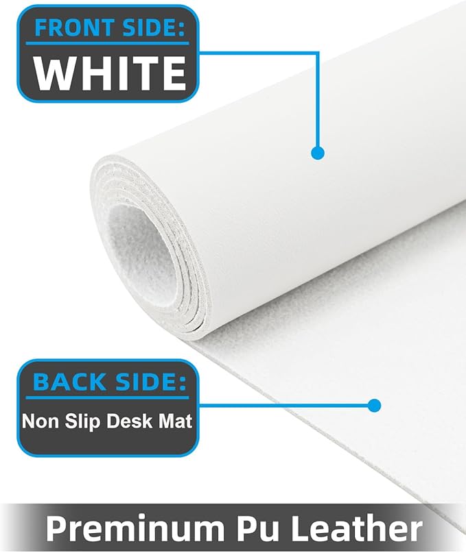 Pu Leather Desk Protector, Mouse Pad, Laptop Mat, Non-Slip Blotter, Waterproof - Image 2