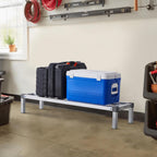 vevor aluminum dunnage rack, 48” x 14” commercial, front angle view