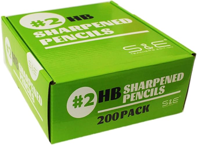 S & E TEACHER'S EDITION Woodcased #2 Pencils, Pre-sharpened, HB Lead Bulk Box - Image 9