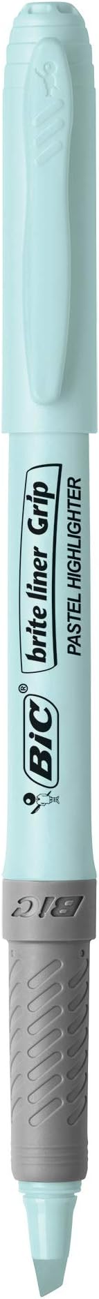 BIC Brite Liner Grip Pocket MINI Highlighter, Pastel Ink Colors, Chisel Tip - Image 3
