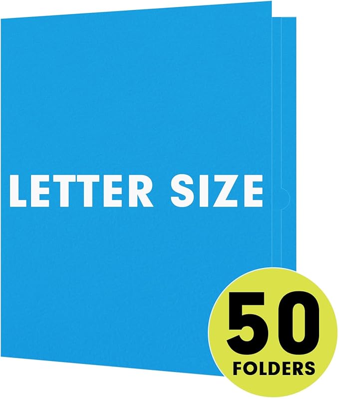Two Pocket Folders, RAZCC 50 Pack 2 Pocket Folders Fit Letter Size Paper - Image 4