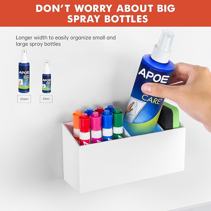 Banafich Magnetic Dry Erase Marker Holder, Acrylic Magnet Pen Holder - Image 3