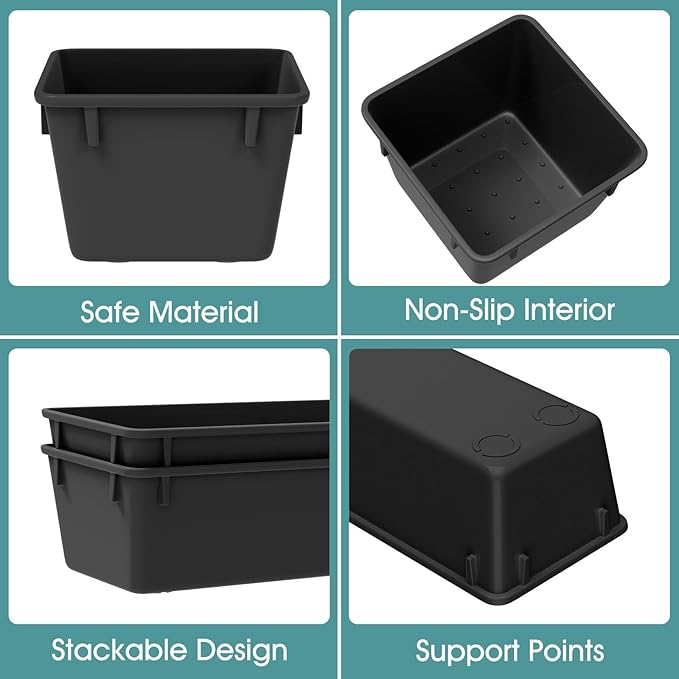 WOWBOX 25 PCS Plastic Drawer Organizer Set, Desk Drawer Divider Organizers and - Image 3