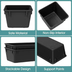WOWBOX 25 PCS Plastic Drawer Organizer Set, Desk Drawer Divider Organizers and - Image 3
