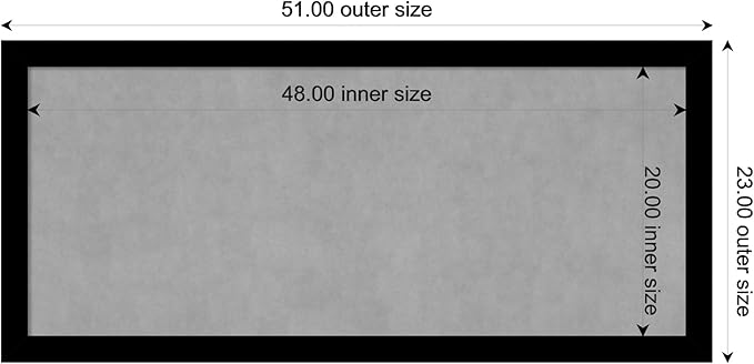 Amanti Art Black Framed Magnetic Board 23x51 Oversize Vision Board - Image 4