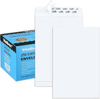 ValBox 6x9 Self Seal Security Catalog Envelopes 250 Count Small White Envelopes by ValBox